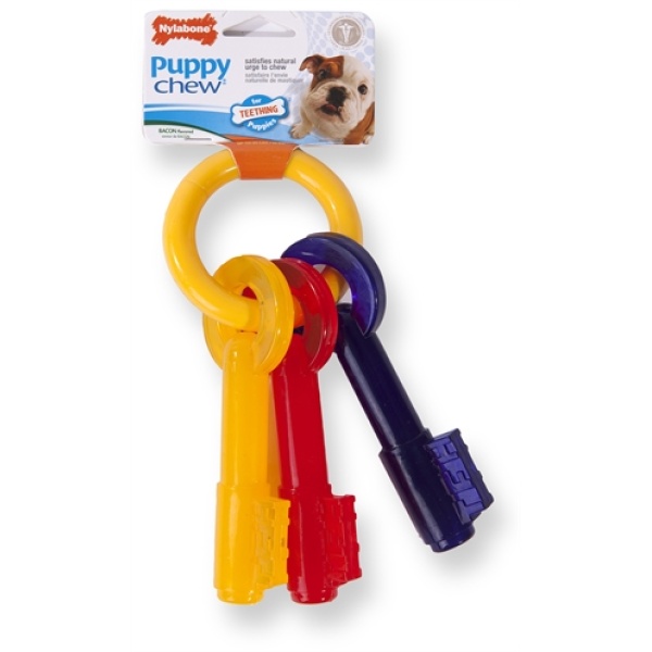 Nylabone puppy chew bijtsleutels baconsmaak