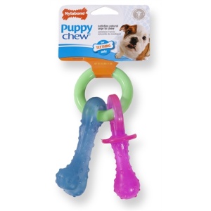 Nylabone puppy chew bijtring speen / bot puppyspeelgoed