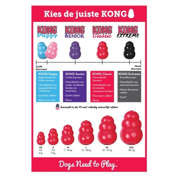 Kong classic rood