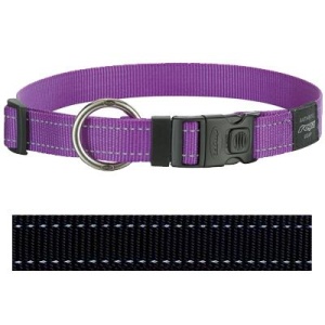 Rogz for dogs lumberjack halsband zwart