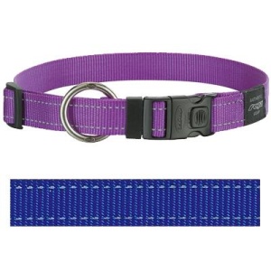 Rogz for dogs lumberjack halsband blauw