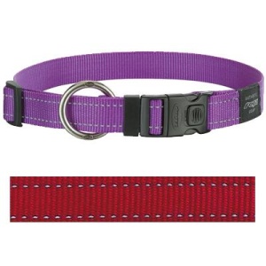 Rogz for dogs lumberjack halsband rood