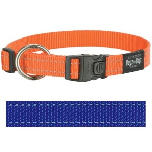 Rogz for dogs fanbelt halsband blauw