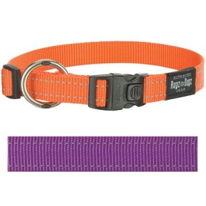 Rogz for dogs fanbelt halsband paars