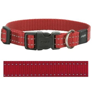 Rogz for dogs snake halsband rood