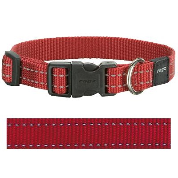 Rogz for dogs snake halsband rood