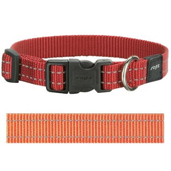 Rogz for dogs snake halsband oranje