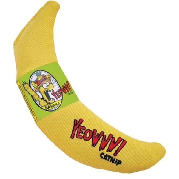 Yeowww banaan met catnip