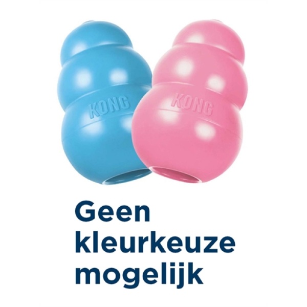 Kong puppy roze of blauw assorti