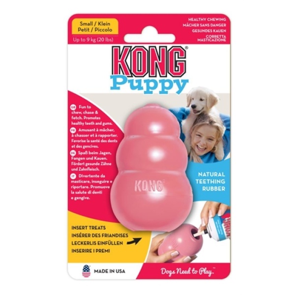 Kong puppy roze of blauw assorti