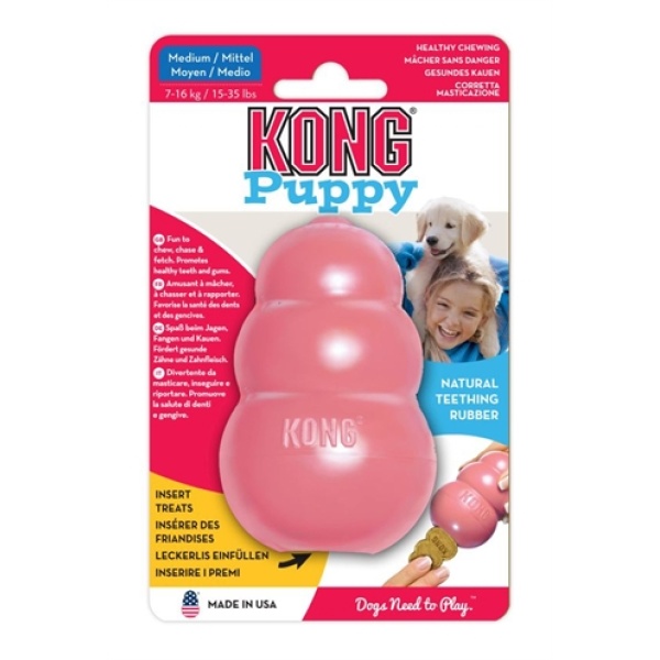 Kong puppy roze of blauw assorti