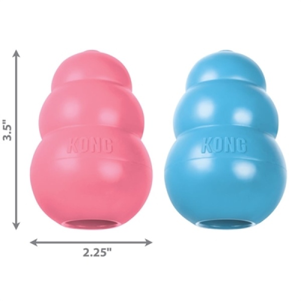 Kong puppy roze of blauw assorti