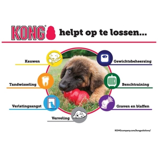 Kong puppy roze of blauw assorti