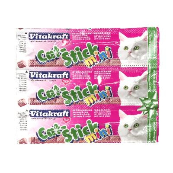 Vitakraft cat-stick mini eend met konijn