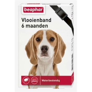 Beaphar vlooienband hond zwart 6 mnd