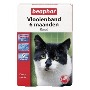 Beaphar vlooienband kat rood