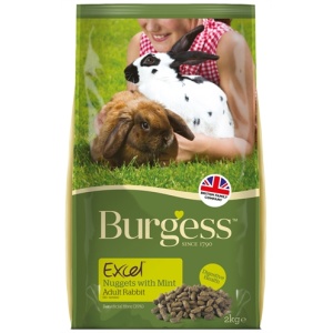 Burgess excel nuggets with mint rabbit adult konijnenvoer