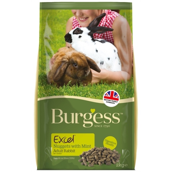 Burgess excel nuggets with mint rabbit adult konijnenvoer