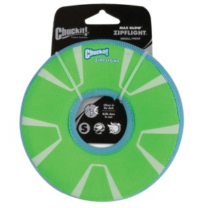 Chuckit max glow zipflight frisbee glow in the dark