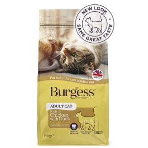 Burgess cat adult rijk aan kip en eend