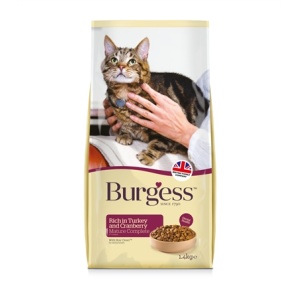 Burgess cat senior rijk aan kalkoen en cranberry