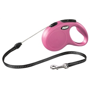 Flexi rollijn classic cord roze