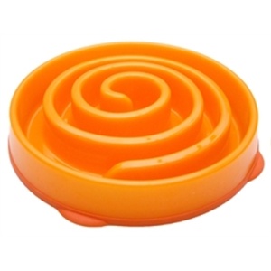 Slo-bowl feeder mini coral spiraal oranje