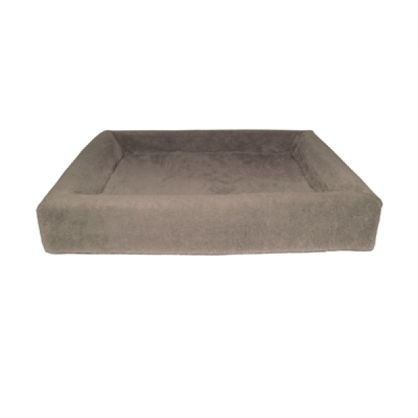 Bia bed fleece overtrek hondenmand taupe