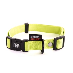 Martin sellier halsband nylon groen verstelbaar