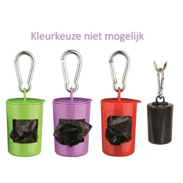 Trixie poepzakdispenser met 2×20 zakjes assorti