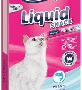 Vitakraft cat liquid snack zalm & omega