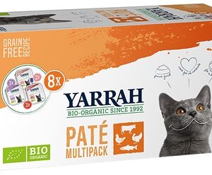 Yarrah organic kat multipack pate zalm / kalkoen / rund