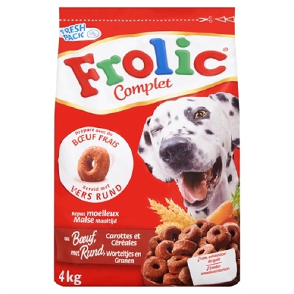 Frolic met rundvlees