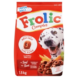 Frolic met rundvlees