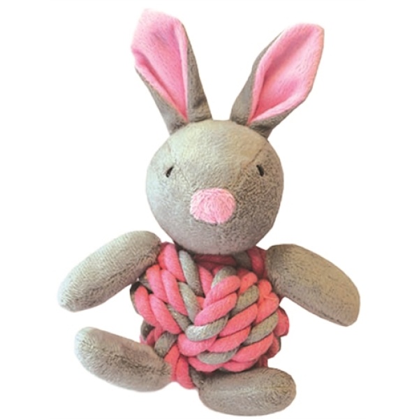 Little rascals knottie bunny touwbal konijn roze