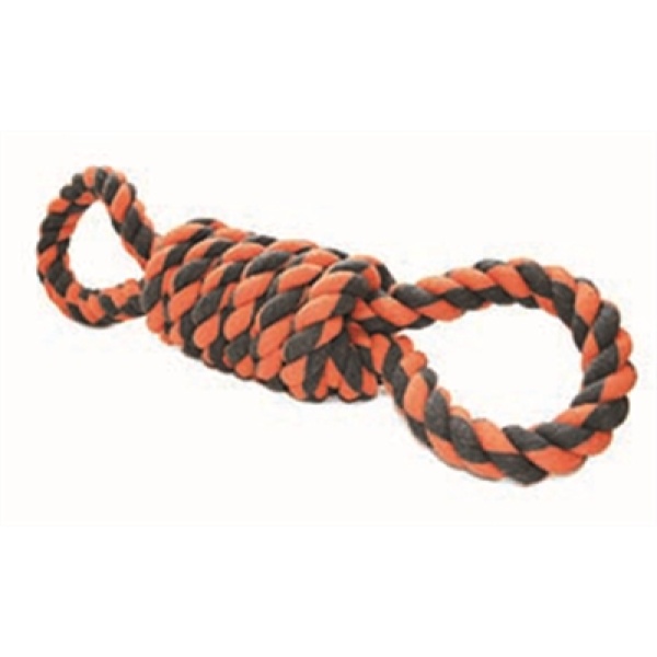 Happy pet nuts for knots extreme spoel 8 vorm tugger grijs / oranje