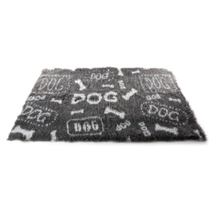 Vetbed dog print grijs / wit