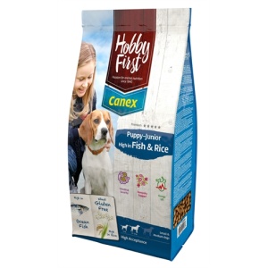 Hobbyfirst canex puppy/junior brocks rich in fish & rice