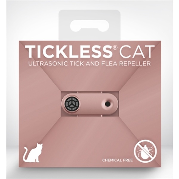 Tickless teek en vlo afweer voor kat rose gold