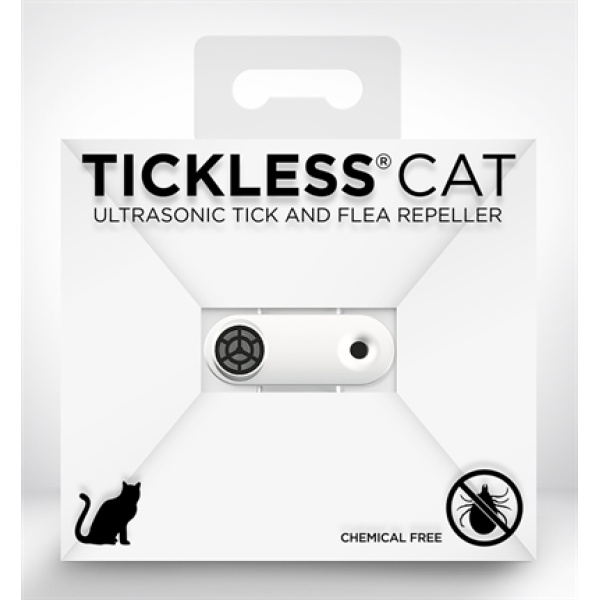 Tickless teek en vlo afweer voor kat wit