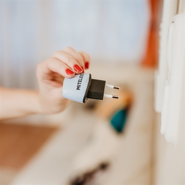 Miteless huisstofmijt afweer stekker voor in huis blauw