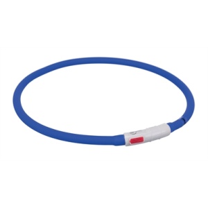 Trixie halsband usb flash light lichtgevend oplaadbaar royal blauw