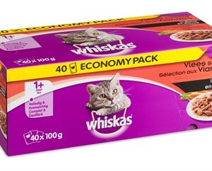 Whiskas multipack pouch adult classic selectie vlees in saus