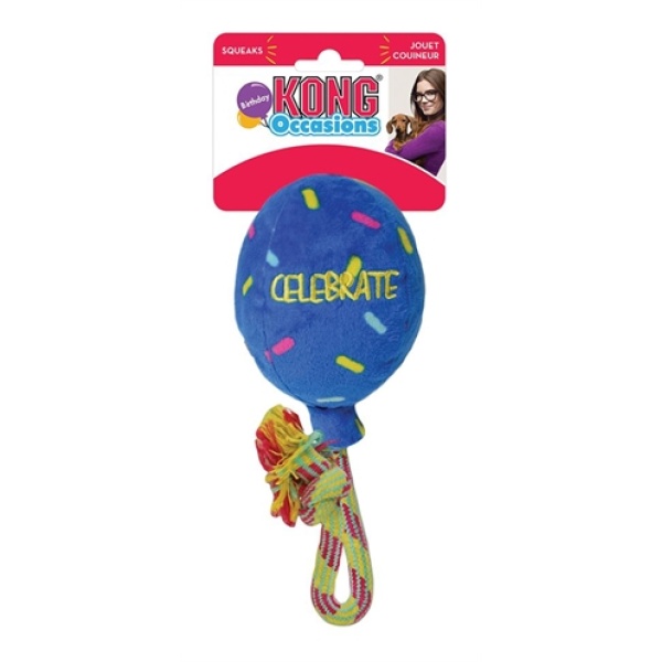 Kong occasions birthday balloon blauw