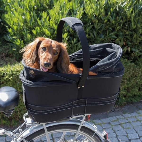 Trixie fietsmand bagage drager breed zwart