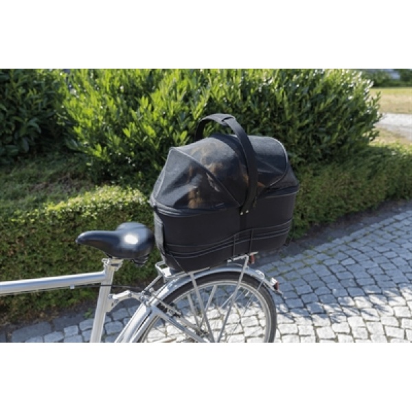 Trixie fietsmand bagage drager breed zwart