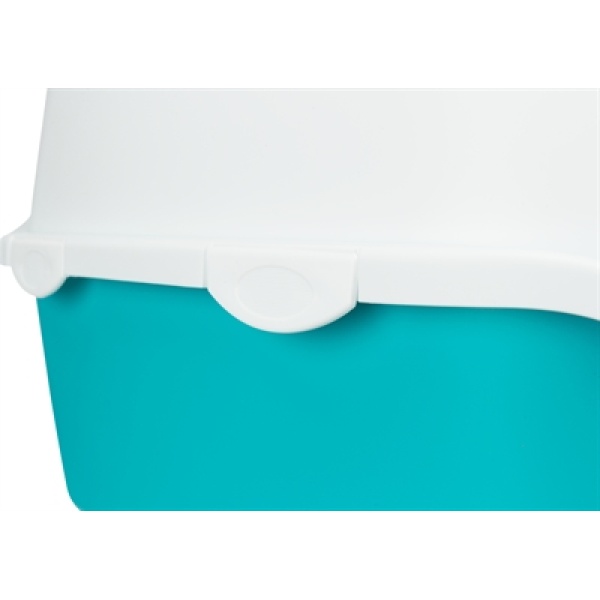 Trixie kattenbak vico turquoise / wit