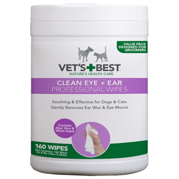 Vets best clean ear / eye wipes hond