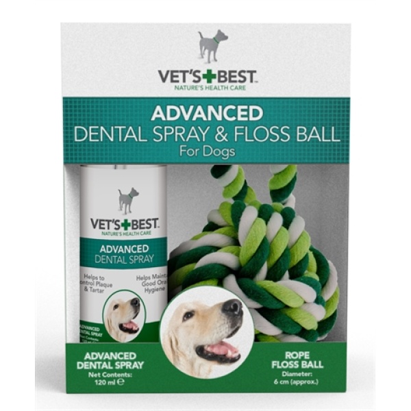 Vets best dental spray met floss kit