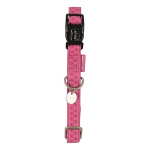 Macleather halsband roze